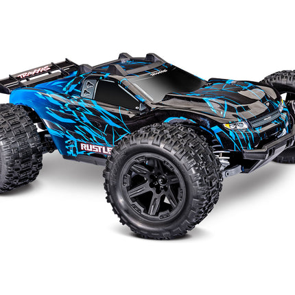 Traxxas Rustler® 4X4 VX3 1/10 RTR 4WD Brushless Stadium Truck (Purple, Red, Green, Blue or Black) w/VX3 ESC, TQi™ Sport 2.4GHz Radio & TSM® (67464-4)