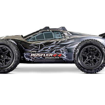 Traxxas Rustler® 4X4 VX3 1/10 RTR 4WD Brushless Stadium Truck (Purple, Red, Green, Blue or Black) w/VX3 ESC, TQi™ Sport 2.4GHz Radio & TSM® (67464-4)