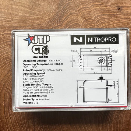 NitroPro CT3 JTP RC 550 – Jared Tebo Signature Power - 1yr Manufacture Warranty