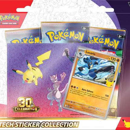 Pokémon TCG: 30th Celebration Tech Sticker Collection – Styles May Vary (10-10449-120)