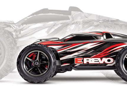 Traxxas E-Revo 1/16 4WD RTR Monster Truck – 71054-8 (Red, Blue, or Red/Blue)