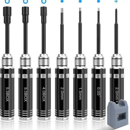 BOOF RC 7-Piece RC Screwdriver Tool Set Part #: BFLFTOOL074