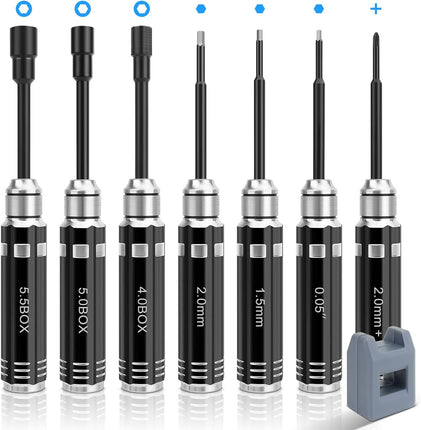 BOOF RC 7-Piece RC Screwdriver Tool Set Part #: BFLFTOOL074