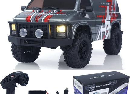 HobbyPlus CR18P EVO V2 Rock Van – Brushed 4x4 RTR Trail Crawler  Gray (HBP1810503-GY) / Blue (HBP1810503-BL)