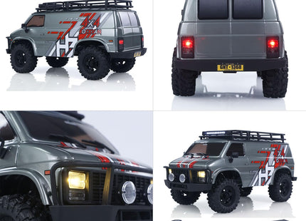 HobbyPlus CR18P EVO V2 Rock Van – Brushed 4x4 RTR Trail Crawler  Gray (HBP1810503-GY) / Blue (HBP1810503-BL)