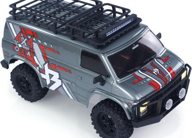HobbyPlus CR18P EVO V2 Rock Van – Brushed 4x4 RTR Trail Crawler  Gray (HBP1810503-GY) / Blue (HBP1810503-BL)