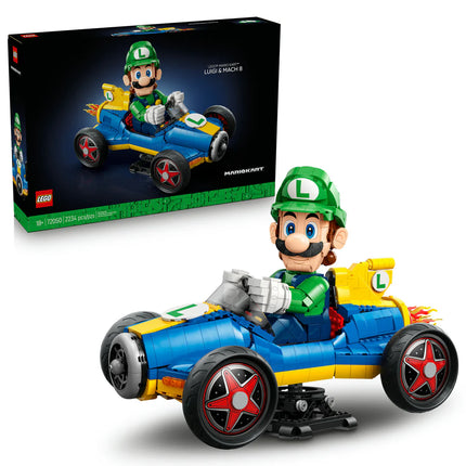 LEGO Super Mario: Mario Kart – Luigi & Mach 8 Building Set 72050