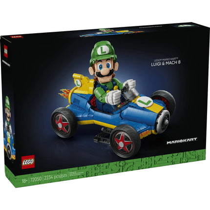 LEGO Super Mario: Mario Kart – Luigi & Mach 8 Building Set 72050