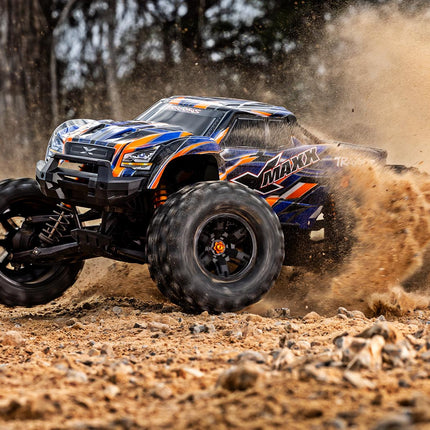 Traxxas X-Maxx 8S 1/6 4WD Brushless RTR Monster Truck (Blue, Green, Orange, or Red) – w/ TQi Radio, TSM & Belted Tires 77096-4