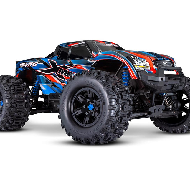 Traxxas X-Maxx 8S 1/6 4WD Brushless RTR Monster Truck (Blue, Green, Orange, or Red) – w/ TQi Radio, TSM & Belted Tires 77096-4