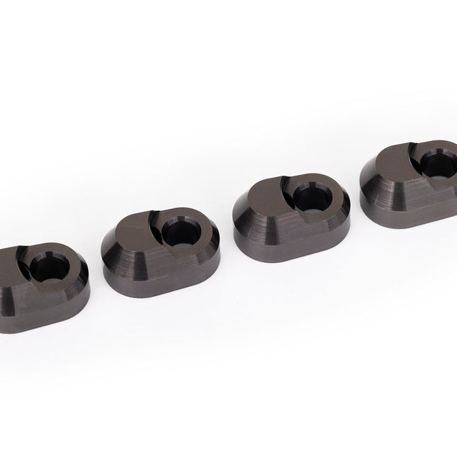 Traxxas Gray Aluminum Suspension Pin Retainers (4) – 7743-GRAY