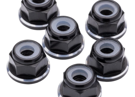 1up Racing 7075 Aluminum Flanged Locknuts - Shine Series - M3
