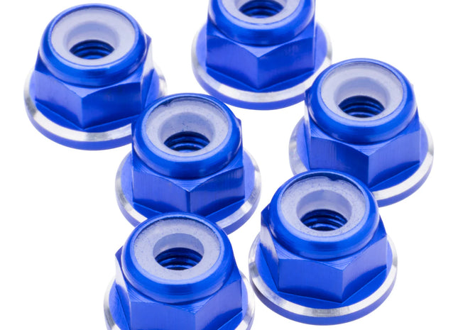 1up Racing 7075 Aluminum Flanged Locknuts - Shine Series - M3