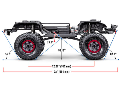 Traxxas TRX-4® Sport High Trail Edition 1/10 RTR 4WD Electric Trail Truck w/ TQ™ 2.4GHz Radio