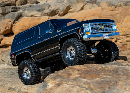 Traxxas TRX-4® 1/10 Trail Crawler Truck w/1979 Chevy Blazer Clipless Body (Orange, Red, or Black) – RTR w/ TQi 2.4GHz Radio [82276-4]
