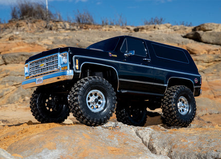 Traxxas TRX-4® 1/10 Trail Crawler Truck w/1979 Chevy Blazer Clipless Body (Orange, Red, or Black) – RTR w/ TQi 2.4GHz Radio [82276-4]