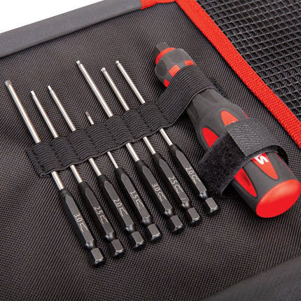 Traxxas 7-Piece Metric Hex Bit Master Set w/Carrying Case (1.5mm, 2mm, 2.5mm, 3mm) (8711)
