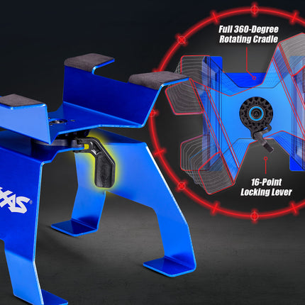 TRAXXAS PIT CAR/X-TRUCK STAND - BLUE