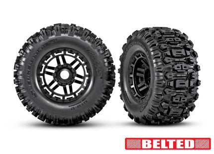 Traxxas Maxx 2.8" Black Wheels & Sledgehammer Tires (2) – 8979