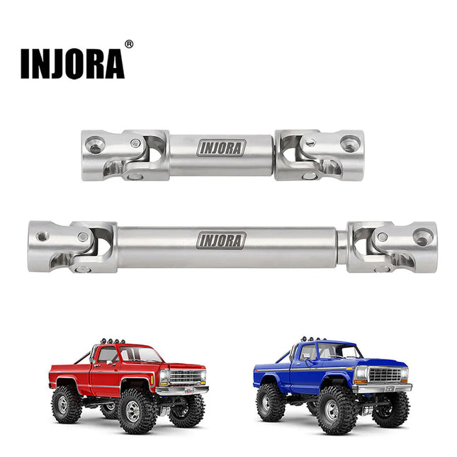 INJORA Stainless Steel Center Drive Shafts for 1/18 TRX4M High Trail K10 & F150 – 4M-72SR