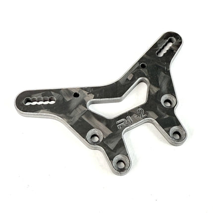 R1WURKS (22X Series) Carbon Fiber Front Shock Tower – TLR 22X – 900197 / 900198 / 900199