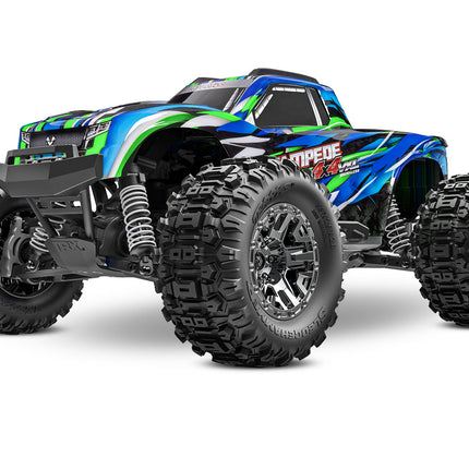 Traxxas Stampede 4x4 VXL Brushless RTR 1/10 4WD Monster Truck (Red, Green, Orange, or Blue) w/ TQi 2.4GHz Radio & TSM [67076-4]