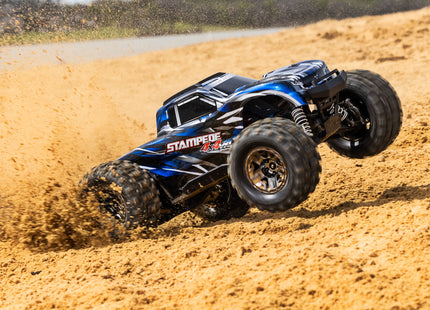 Traxxas Stampede 4x4 VXL Brushless RTR 1/10 4WD Monster Truck (Red, Green, Orange, or Blue) w/ TQi 2.4GHz Radio & TSM [67076-4]