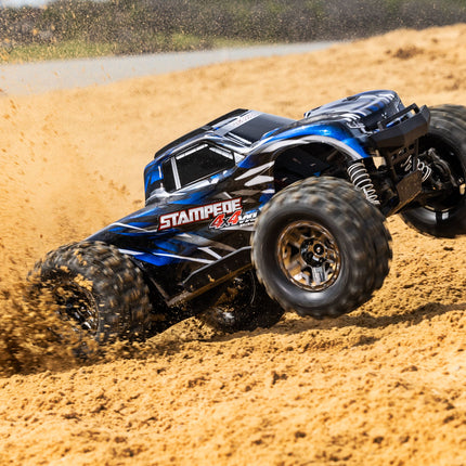 Traxxas Stampede 4x4 VXL Brushless RTR 1/10 4WD Monster Truck (Red, Green, Orange, or Blue) w/ TQi 2.4GHz Radio & TSM [67076-4]