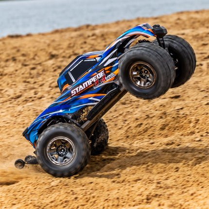 Traxxas Stampede 4x4 VXL Brushless RTR 1/10 4WD Monster Truck (Red, Green, Orange, or Blue) w/ TQi 2.4GHz Radio & TSM [67076-4]