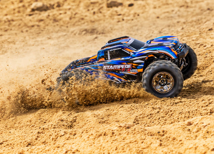 Traxxas Stampede 4x4 VXL Brushless RTR 1/10 4WD Monster Truck (Red, Green, Orange, or Blue) w/ TQi 2.4GHz Radio & TSM [67076-4]