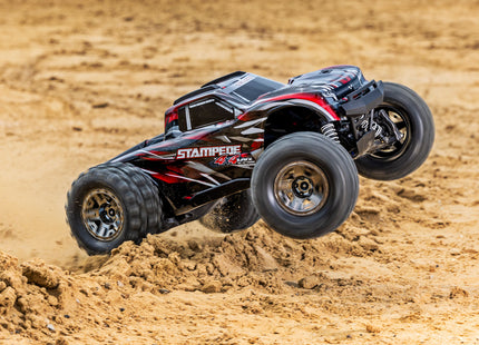 Traxxas Stampede 4x4 VXL Brushless RTR 1/10 4WD Monster Truck (Red, Green, Orange, or Blue) w/ TQi 2.4GHz Radio & TSM [67076-4]