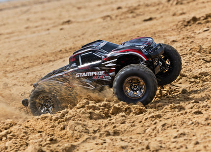 Traxxas Stampede 4x4 VXL Brushless RTR 1/10 4WD Monster Truck (Red, Green, Orange, or Blue) w/ TQi 2.4GHz Radio & TSM [67076-4]