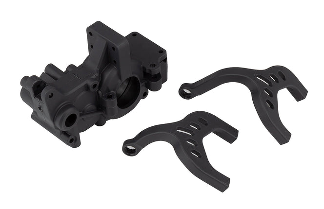 Team Associated RC10B6 Factory Team Laydown Gearbox & Chassis Braces (Carbon Composite) Part #: 91952