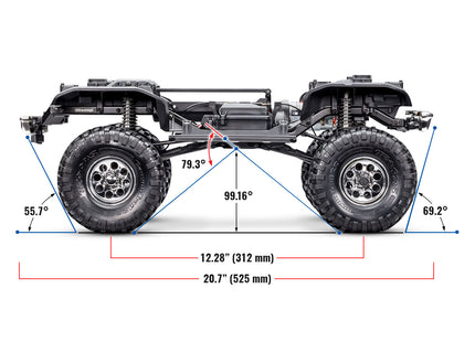 Traxxas TRX-4® High Trail Edition 1/10 RC Crawler w/ 1972 Chevy K5 Blazer Body [92076-4]