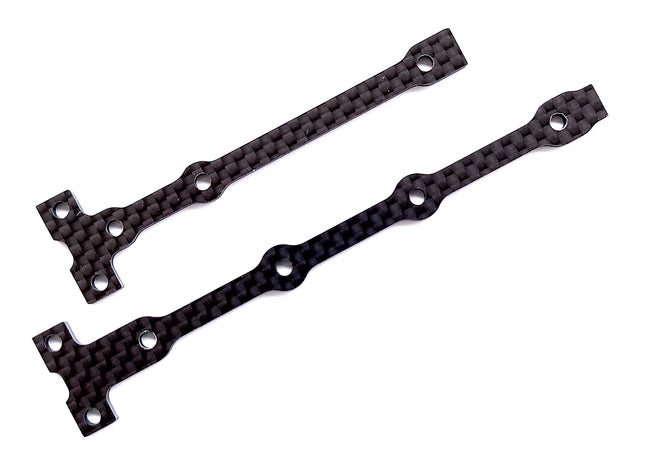 Team Associated RC10B74.1 FT Flex Chassis Brace Support Set, 2.0mm Carbon Fiber (Part #92283)