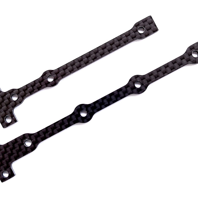 Team Associated RC10B74.1 FT Flex Chassis Brace Support Set, 2.0mm Carbon Fiber (Part #92283)