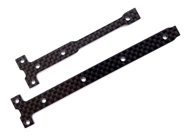 Team Associated RC10B74.1 Carbon Fiber Chassis Brace Support Set, 2.0mm (Part #92284)