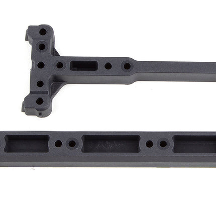 Team Associated RC10B74 FT Chassis Braces, Carbon (Part #92300)