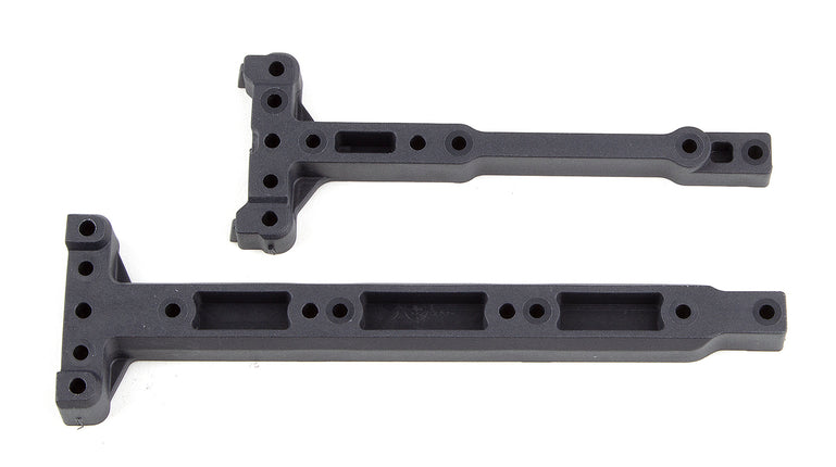 Team Associated RC10B74 FT Chassis Braces, Carbon (Part #92300)