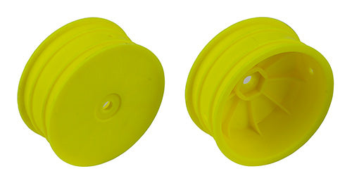 Team Associated 12mm Hex 2.2 4WD Front +1.5mm Buggy Wheels (2) – White or Yellow 92362/92363