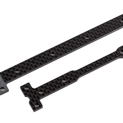 Team Associated RC10B74.2 FT Carbon Fiber Stiff Chassis Brace Support Set, 2.5mm (Part #92365)
