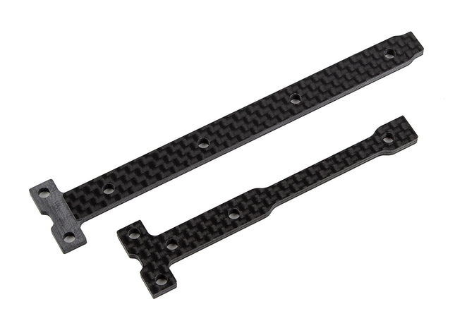 Team Associated RC10B74.2 FT Carbon Fiber Stiff Chassis Brace Support Set, 2.5mm (Part #92365)