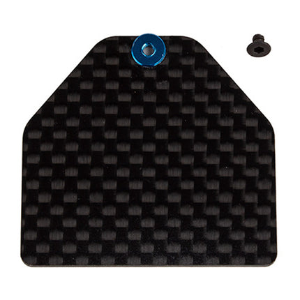 Team Associated RC10B7 Factory Team Carbon Fiber Servo Weight Plate (4g) - 92446