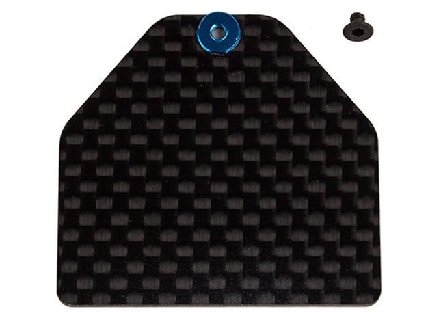 Team Associated RC10B7 Factory Team Carbon Fiber Servo Weight Plate (4g)