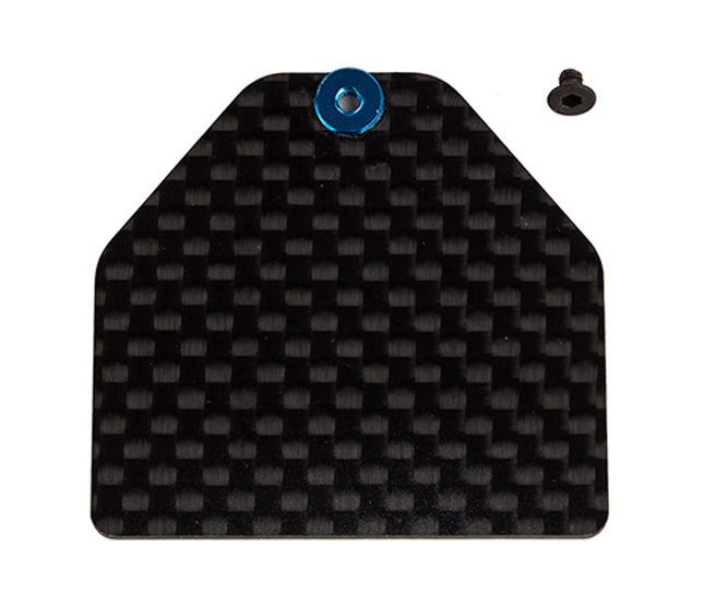 Team Associated RC10B7 Factory Team Carbon Fiber Servo Weight Plate (4g) - 92446