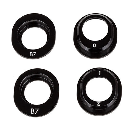 Team Associated RC10B7 Factory Team Aluminum Differential Height Inserts (4)