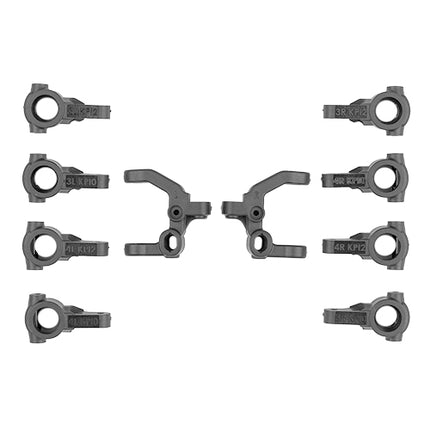 Team Associated RC10B7.1 Factory Team Carbon Caster & Steering Blocks Set – 92577