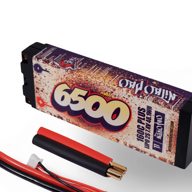NitroPro 2S 7.4V 6500mAh 160C LP Stick Pack