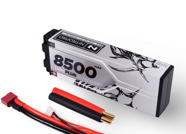 NitroPro 2S 7.4V 8500mAh 140C LP Stick Pack
