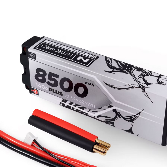 NitroPro 2S 7.4V 8500mAh 140C LP Stick Pack